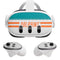 NFL Miami Dolphins White Striped Meta Quest 3 Skin