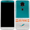 NFL Miami Dolphins White Striped Moto E5 Plus Skin