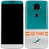 NFL Miami Dolphins White Striped Moto E5 Plus Skin