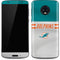 NFL Miami Dolphins White Striped Moto G6 Skin