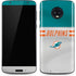 NFL Miami Dolphins White Striped Moto G6 Skin