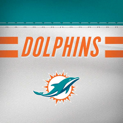 NFL Miami Dolphins White Striped Moto G6 Skin