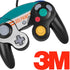 NFL Miami Dolphins White Striped Nintendo GameCube Controller Skin