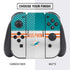 NFL Miami Dolphins White Striped Nintendo Switch Bundle Skin