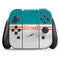 NFL Miami Dolphins White Striped Nintendo Switch (2017-2021) Joy-Con Controller Skin