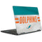 NFL Miami Dolphins White Striped Notebook 9 Pro 13in (2017) Skin
