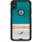 NFL Miami Dolphins White Striped Otterbox Commuter iPhone Skin