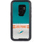 NFL Miami Dolphins White Striped Otterbox Defender Galaxy Skin
