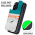 NFL Miami Dolphins White Striped Otterbox Defender iPhone Skin