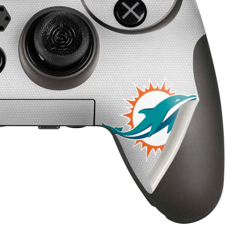 NFL Miami Dolphins White Striped PlayStation Scuf Vantage 2 Controller Skin