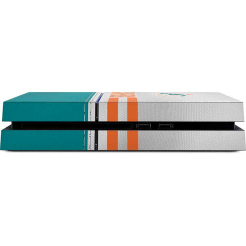 NFL Miami Dolphins White Striped PS4 Console Skin