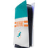 NFL Miami Dolphins White Striped PS5 Console Skin