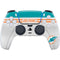 NFL Miami Dolphins White Striped PS5 Controller Skin