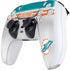 NFL Miami Dolphins White Striped PS5 Controller Skin