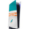 NFL Miami Dolphins White Striped PS5 Digital Edition Console Skin