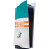 NFL Miami Dolphins White Striped PS5 Digital Edition Console Skin