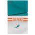 NFL Miami Dolphins White Striped PS5 Slim Disk Console Skin