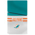 NFL Miami Dolphins White Striped PS5 Slim Disk Console Skin
