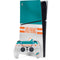 NFL Miami Dolphins White Striped PS5 Slim Digital Edition Bundle Skin