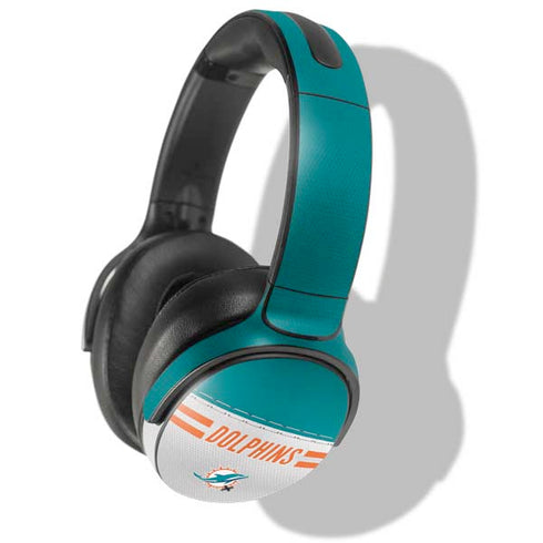 NFL Miami Dolphins White Striped Skullcandy Venue Skin