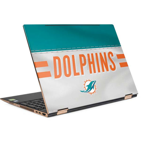 NFL Miami Dolphins White Striped HP Spectre Skin