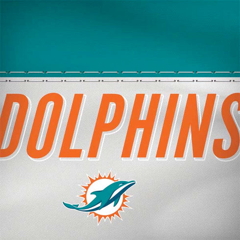 NFL Miami Dolphins White Striped Surface Book 2 13.5in Skin