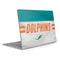 NFL Miami Dolphins White Striped Surface Book 2 15in Skin