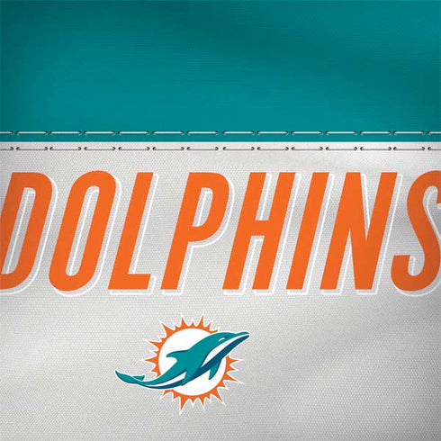 NFL Miami Dolphins White Striped Surface Book 2 15in Skin