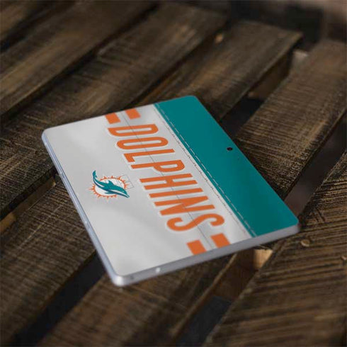 NFL Miami Dolphins White Striped Surface Go Skin