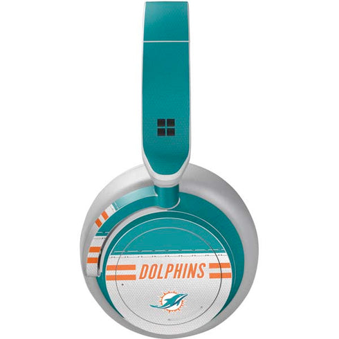 NFL Miami Dolphins White Striped Surface Headphones Skin