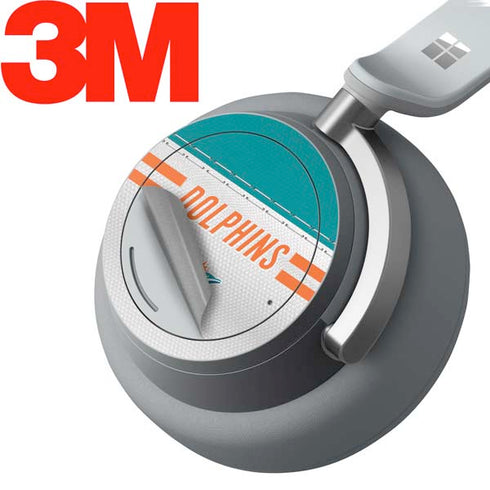 NFL Miami Dolphins White Striped Surface Headphones Skin