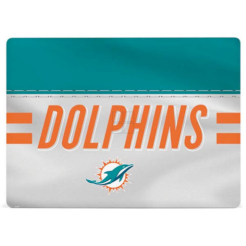 NFL Miami Dolphins White Striped Surface Laptop 3 13.5in Skin