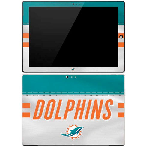 NFL Miami Dolphins White Striped Surface Pro 3 Skin