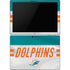 NFL Miami Dolphins White Striped Surface Pro 6 Skin