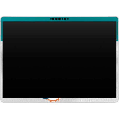 NFL Miami Dolphins White Striped Surface Pro 9 Skin