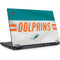 NFL Miami Dolphins White Striped Lenovo ThinkPad Skin
