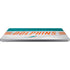 NFL Miami Dolphins White Striped Universal Laptop 16.6in (13.4 x 9.7in) Skin