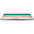 NFL Miami Dolphins White Striped Universal Laptop 18in (14.6 x 10.6in) Skin