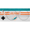 NFL Miami Dolphins White Striped Xbox Adaptive Controller Skin