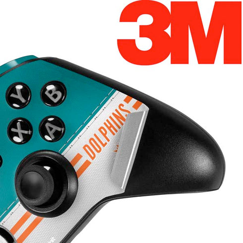 NFL Miami Dolphins White Striped Xbox One Elite Controller Skin