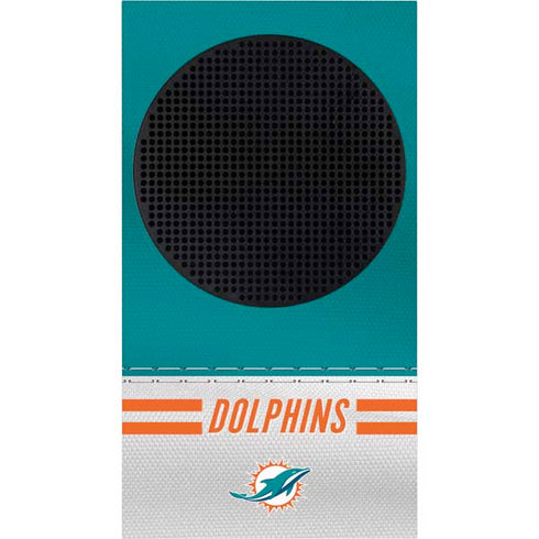 NFL Miami Dolphins White Striped Xbox Series S Bundle Skin