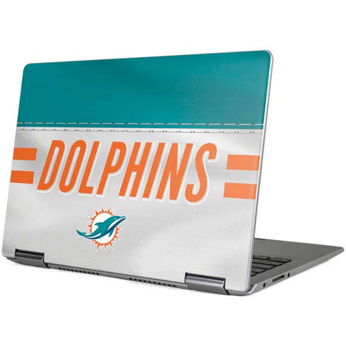 NFL Miami Dolphins White Striped Yoga 710 14in Skin