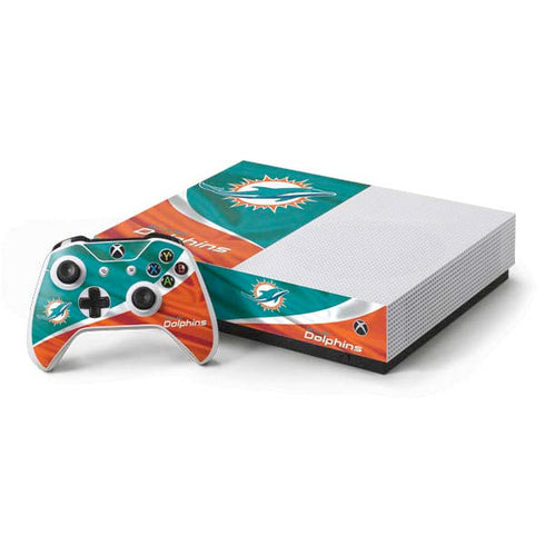 NFL Miami Dolphins Xbox One S All-Digital Edition Bundle Skin