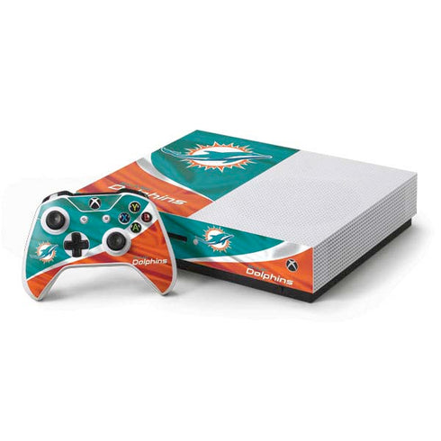 NFL Miami Dolphins Xbox One S Console and Controller Bundle Skin