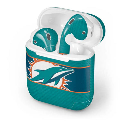 NFL Miami Dolphins Zone Block Apple AirPods 2 Skin