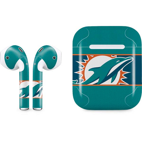 NFL Miami Dolphins Zone Block Apple AirPods Skin