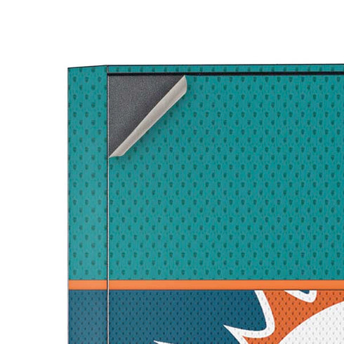 NFL Miami Dolphins Zone Block Corsair 4000D Tempered Glass Mid-Tower ATX Case Skin