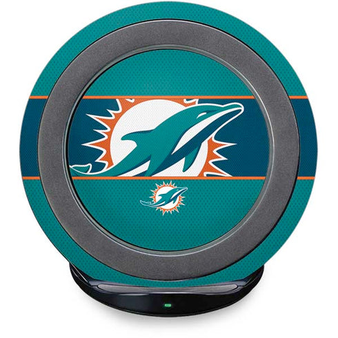 NFL Miami Dolphins Zone Block Fast Charge Wireless Charging Stand Skin