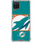 NFL Miami Dolphins Zone Block Galaxy A12 Clear Case