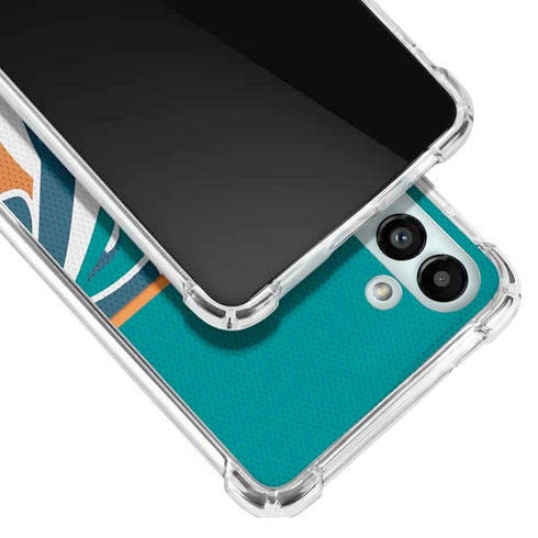 NFL Miami Dolphins Zone Block Galaxy A13 5G Clear Case